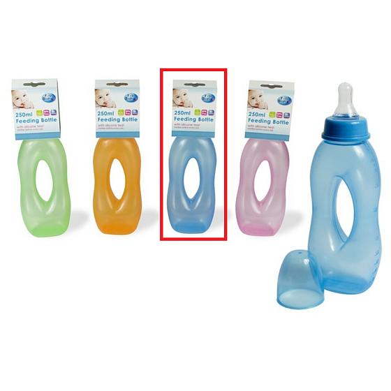 First Steps Slza 0+ kojenecká láhev modrá 250 ml
