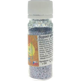 Art e Miss Sypací glitr pro dekorativní použití Šedo-stříbrný 14 ml