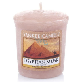 Yankee Candle Egyptian Musk - Egyptské pižmo vonná svíčka votivní 49 g