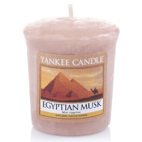 Yankee Candle Egyptian Musk - Egyptské pižmo vonná svíčka votivní 49 g