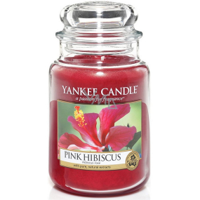 Yankee Candle Pink Hibiscus - Růžový ibišek vonná svíčka Classic velká sklo 623 g