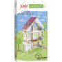 Monumi Domeček XXL ul. Wiosenna 14 skládačka k vymalování pro děti 5+ výška 50 x 68 x 21,5 cm