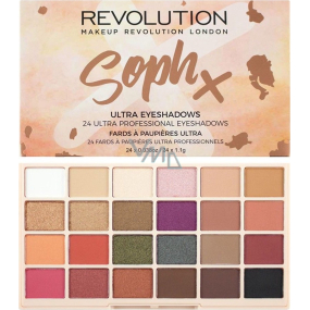 Makeup Revolution Soph Eyeshadow paletka očních stínů 24 x 1,1 g