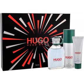 Hugo Boss Hugo Man toaletní voda pro muže 125 ml + deodorant sprej 150 ml + sprchový gel 50 ml, dárková sada