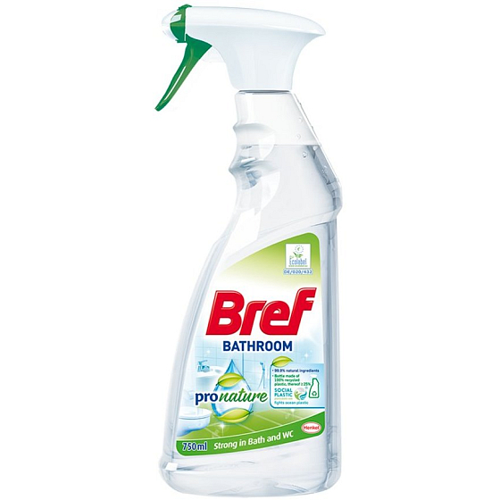 Bref Pro nature Bathroom čisticí prostředek do koupelny rozprašovač 750 ml