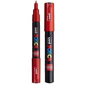 Posca Univerzální akrylátový popisovač 0,7 - 1 mm Červená PC-1M