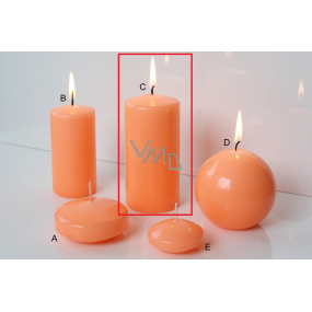 Lima Reflex fosforově oranžová svíčka válec 60 x 120 mm 1 kus