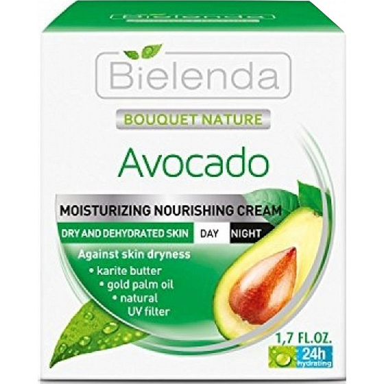Bielenda Bouquet Nature Avocado hydratační krém s avokádem denní/noční 50 ml