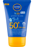 Nivea Sun Kids Protect & Care OF50 5v1 cestovní mléko na opalování pro děti 50 ml