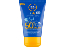 Nivea Sun Kids Protect & Care OF50 5v1 cestovní mléko na opalování pro děti 50 ml