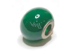 Avanturin zelený přívěsek kulatý přírodní kámen 14 mm, otvor 4,2 mm 1 kus, kámen štěstí