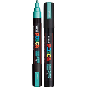 Posca Univerzální akrylátový popisovač 1,8 - 2,5 mm Metalická zelená PC-5M
