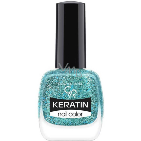 Golden Rose Keratin Nail Color Glitter lak na nehty 409 10,5 ml