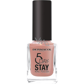 Dermacol 5 Day Stay dlouhotrvající lak na nehty 50 Antique Rose 11 ml