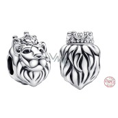 Sterlingové stříbro 925 Královský lev, korálek na náramek symbol