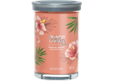 Yankee Candle Tropical Breeze - Tropický vánek vonná svíčka Signature Tumbler velká sklo 2 knoty 567 g