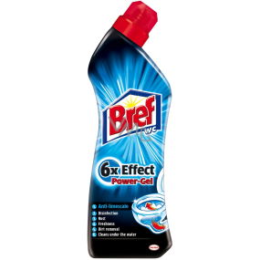 Bref 6 x Effect Power gel Anti-limescale WC gel proti vodnímu kameni 750 ml