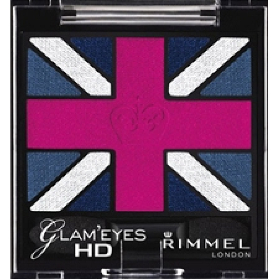 Rimmel London Glam Eyes HD Eyeshadow oční stíny 008 True Union Jack 2,5 g
