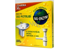 Bio-Enzym Bio-P3 Biologický přípravek k zprůchodnění ucpaných trubek a omezuje zápach 100 g obnovuje přírodní rozkladový proces