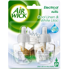 Air Wick Svěží prádlo & Bílá lilie elektrický osvěžovač náhradní náplň 2 x 19 ml
