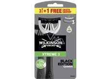 Wilkinson Xtreme 3 Black Edition holicí strojek pro muže 4 kusy