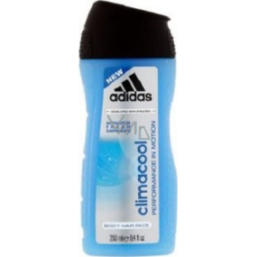 Adidas Climacool 3v1 sprchový gel na tělo, tvář a vlasy pro muže 250 ml