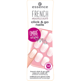 Essence French Manicure Click & Go nalepovací nehty 03 Girls Just Wanna Have Fun 12 kusů