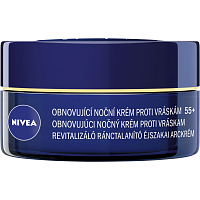 Nivea Anti-Wrinkle Revitalizing 55+ obnovující noční krém proti vráskám, 50 ml