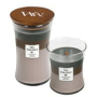 WoodWick Trilogy Cozy Cabin - Útulný srub vonná svíčka s dřevěným knotem a víčkem sklo velká 609,5 g