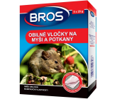 Bros Obilné vločky proti myším, krysám a potkanům 5 x 20 g