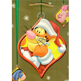 Ditipo Dárková papírová taška 26,4 x 12 x 32,4 cm Disney Tygřík, Oslík, Prasátko