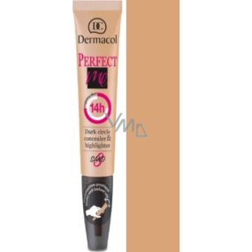 Dermacol Perfect Me Concealer zdokonalující korektor a rozjasňovač 03 Sand 7 ml