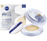 Nivea Hyaluron Cellular Filler 3v1 pečující tónovací krém make-up v houbičce 01 Light 15 g
