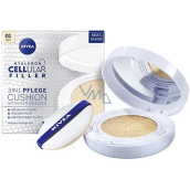 Nivea Hyaluron Cellular Filler 3v1 pečující tónovací krém make-up v houbičce 01 Light 15 g