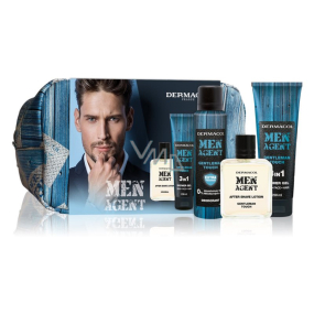 Dermacol Men Agent Gentleman Touch sprchový gel pro muže 250 ml + deodorant sprej 150 ml + voda po holení 100 ml + etue, kosmetická sada