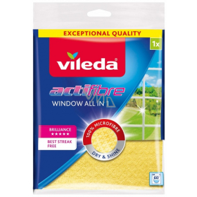 Vileda Actifibre Window All in 1 Hadřík na okna 32 x 36 cm