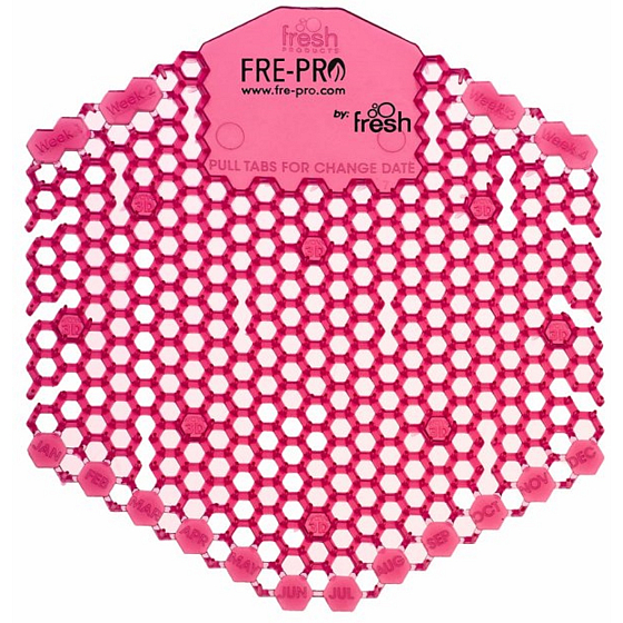 Fre Pro Wave 3D Kiwi a grapefruit vonné sítko do pisoáru růžové 2 kusy