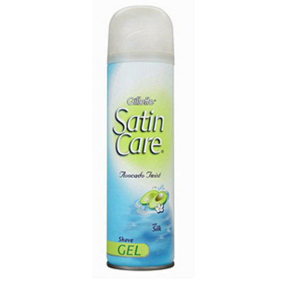 Gillette Satin Care Avocado Twist gel na holení pro ženy 200 ml