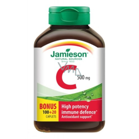 Jamieson Vitamin C přispívá k normální funkci imunitního systému 500 mg doplněk stravy 120 tablet