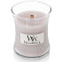 WoodWick Wild Violet - Divoká fialka vonná svíčka s dřevěným knotem a víčkem sklo malá 85 g