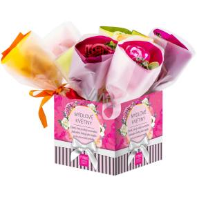 NeoCos Mýdlová růže kytice v papíru fialová 30 g 1 kus
