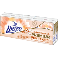 Linteo 4vrstvé papírové kapesníky, 10 × 10 ks