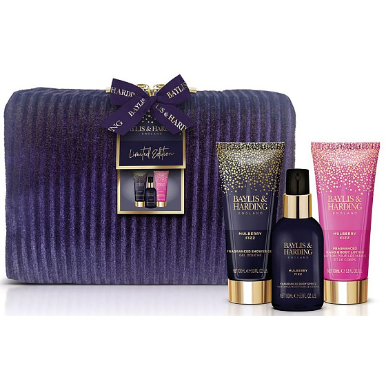 Baylis & Harding Moruše sprchový gel 100 ml + mléko na ruce a tělo 100 ml + mlha na tělo 100 ml, kosmetická sada pro ženy