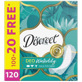 Discreet Deo Waterlily slipové intimní vložky pro každodenní použití 120 kusů