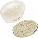 Heart & Home Jiskřivé Vánoce Sojová vonná svíčka elipsa 2 knoty hoří až 40 hodin 230 g