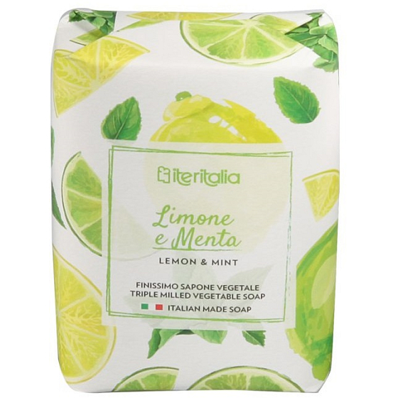 Iteritalia Limone e Menta italské toaletní mýdlo 125 g