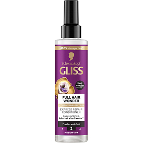 Schwarzkopf Gliss Full Hair Wonder bezoplachový kondicionér s kofeinem pro křehké, slabé vlasy 200ml