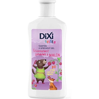 Dixi Sviště šampon a sprchový gel jahoda a malina pro děti 100 ml