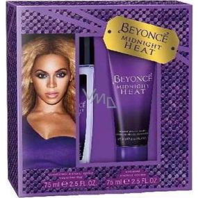 Beyoncé Midnight Heat parfémovaný deodorant sklo pro ženy 75 ml + sprchový gel 75 ml, kosmetická sada