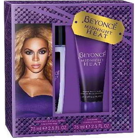 Beyoncé Midnight Heat parfémovaný deodorant sklo pro ženy 75 ml + sprchový gel 75 ml, kosmetická sada